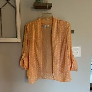 Lauren Conrad Orange Polka Dot Blazer